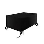 Su geçirmez bahçe mobilyası kapak 230x100x50 cm ağır veranda masa örtüsü Rattan mobilya rüzgar geçirmez Anti UV açık mobilya koruma