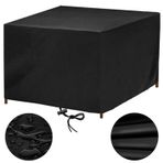 Su geçirmez bahçe mobilyası kapakları 130x80x86cmDurable açık veranda masa örtüsü Rattan mobilya dikdörtgen UV dayanıklı hava koruma