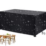 Su geçirmez bahçe mobilyası örtüleri 200x150x75cm ağır hizmet 600D Oxford polyester dış mekan veranda dikdörtgen örtü, su geçirmez ve Anti UV koruması, sandalye masa ve rattan kanepe için