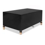Su geçirmez bahçe mobilyası örtüsü 310x210x70cm ağır hizmet açık mobilya kapakları sandalye masa Rattan kanepe rüzgar geçirmez ve Anti UV koruma 420D Oxford malzeme