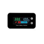 Su Geçirmez Dijital Akü Kapasite Test Cihazı 7-100V Voltaj ve Güç Göstergesi Li-ion Kurşun Asit Akü Elektrikli Araba Motosiklet Akü ü Renkli Ekran (Sıcaklık + Alarm) IPX7 Su Geçirmez