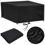 Su geçirmez dış mekan bahçe mobilyası örtüleri 190 x 90 x 70 cm - dikdörtgen rattan masa örtüleri UV ışınlarına dayanıklı, veranda mobilyaları için dayanıklı koruma, hava koşullarına dayanıklı ve