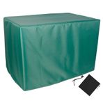 Su geçirmez dış mekan bahçe mobilyası örtüsü 60x60x120cm yeşil veranda mobilya örtüsü masa sandalye kanepe için ağır hizmet 420D Oxford kumaş saklama çantası ile dikdörtgen kare tasarım