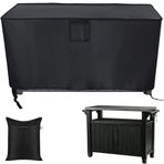 Su geçirmez Dış Mekan Hazırlık Masa Örtüsü 35"/55" Keter Unity XL Izgara Aksesuarları Veranda Mutfak Ada için Kapak Taşınabilir Dış Mekan Masası/Saklama Dolabı için Dayanıklı ve Su Geçirmez Kapak