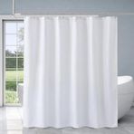 Su geçirmez duş perdesi 75x190cm beyaz ekose tasarım anti kalıp yıkanabilir polyester kumaş 12 kanca ile dayanıklı şık banyo dekoru