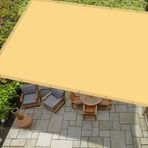 Su geçirmez güneş tentesi, 4 x 6,5 m, UV korumalı, balkon çiti, kum sarısı, ücretsiz halatlar dahil, sera, çiçek, bitki koruması için ideal