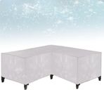 Su geçirmez L şekli bahçe mobilyası örtüsü dayanıklı ağır Oxford kumaş veranda mobilya kapakları köşe kanepe için 210x270x90cm havalandırma ile mobilya sandalye örtüsü