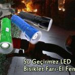 Su Geçirmez LED Bisiklet Farı-El Feneri