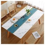 Su geçirmez Masa Örtüsü Dikdörtgen ve Kare Yemek Masası Koruyucu Lekeye Dayanıklı Masa Örtüsü İç/Dış Mekan Kullanımı için 60x120 cm Şık Ev ve Mutfak Dekoru