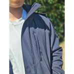 Su Geçirmez Mont (Özel Membranlı Kumaş, Çıkarılabilir Kapüşon ve Kapitone Yelek) - Lacivert - XL
