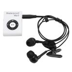 Su geçirmez MP3 Çalar, Yüzme Müzik Çalar Kısa Kordon Sualtı Kulaklıkları ile 8GB Bellek Dahili, Yüzme, Dalış, Bisiklet, Koşu için IPX8 Sualtı MP3 Çalar (WHITE)
