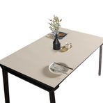 Su geçirmez poliüretan masa örtüsü, 70 x 140 cm, altın ve kahve, masa matı, masa matı, koruyucu film, gelişmiş masa koruyucu