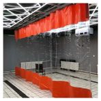 Su geçirmez PVC şeffaf perde araba yıkama dükkanı için güneş geçirmez ve rüzgar geçirmez açık perdeler verandalar için Pavilion alanları 8x3m