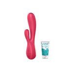 Su Geçirmez Satisfyer Mono Flex Telefon Kontrol Rabbit Vibratör+Jel