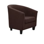 Su geçirmez süet kumaş küvet sandalye örtüsü streç koltuk Slipcover elastik alt oturma odası yatak odası için açık kahverengi varil sandalye koruyucu
