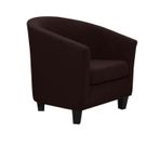 Su geçirmez süet küvet sandalye kapak elastik alt kahverengi streç koltuk varil sandalye Slipcover oturma odası yatak odası için
