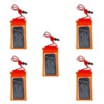 Su Geçirmez Telefon Kılıfı Turuncu 5 Adet