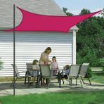 Su geçirmez UV dayanıklı dikdörtgen Tenda şemsiye 1.8x2m balkon bahçe teras rüzgar koruması hava koşullarına dayanıklı gölgelik dış mekan kullanımı için