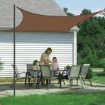 Su geçirmez, UV ışınlarına dayanıklı Tenda güneş şemsiyesi, dikdörtgen, 4 x 5 m, balkon, bahçe, teras, rüzgar koruması, hava şartlarına dayanıklı, dış mekan kullanımı için