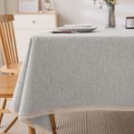 Su geçirmez ve Isıya Dayanıklı Dikdörtgen Masa Örtüsü 60x120 cm Pamuk ve Keten Masa Örtüsü Yemek Masası için Toz Geçirmez Yıkanabilir Mutfak Yemek Masası için Masa Örtüsü