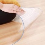 Su Geçirmez Vinil Zemin Koruyucu Paspas, Büyük Şeffaf Halı Sert Ahşap/Yer Karosu için Dayanıklı, 2 mm Ekstra Uzun, Koridor Koruyucu, 80/100/120 cm Genişlik