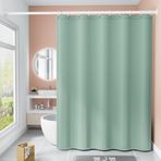 Su geçirmez Yeşil Duş Perdesi 120x180 cm Kalıp Dayanıklı Polyester Grometler ve Kancalar ile Tek Renk Banyo Dekoru Ev ve Otel Kullanımı için