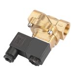 Su, Hava, yağ Için Pilot Tarafından çalıştırılan Solenoid Valf - G1/2 İki bağlantı noktası Normalde kapalı DC24V (AC220V)