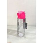 Su Matarası Şeffaf Pipetli Matara 750 ml -Pembe