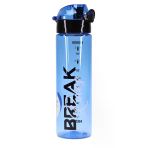Su Matarası Tritan Geniş Ağız Su Şişesi Break Rules Spor Matarası Suluğu Bpasız 630 Ml Mavi 0102
