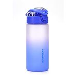 Su Matarası Tritan Geniş Ağız Su Şişesi Gradyan Spor Matarası Suluğu BPAsız 500 mL Mavi 0109