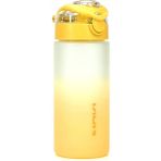 Su Matarası Tritan Geniş Ağız Su Şişesi Gradyan Spor Matarası Suluğu Bpasız 500 ml Sarı 0109 - 1 Adet