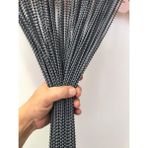 Su Perisi Perde Kapı Boncuk Perdesi Antrasit 5mm Aralık - 90X200