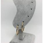 Su Perisi Takı Bijuteri Çelik Halka Küpe - 2 cm - Gold
