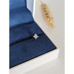 Su Perisi Takı Bijuteri Cerrahi Çelik Zirkon Taşlı Gümüş Kutup Yıldızı Piercing , Tragus