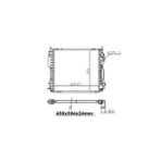 SU RADYATORU BRAZING ( RENAULT : EXPRESS 1.4IE E7J / CLIO I 1.4 8V E7J AC ) 430×394×24 MGA-80118