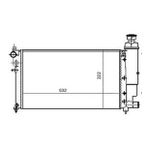 SU RADYATORU MEKANİK ( PEUGEOT : 106 II CITROEN : SAXO 106 1.4 1.6 96-03 AC ) 532×322×23 MGA-80139