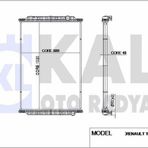 Su Radyatoru Renault Trucks Magnum (cercevesız) / (mt) 2004 2006 Arası 2006 Sonrası