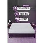 Su Sıvı Geçirmez Yatak Koruyucu Alez Yatak Alezi Çarşaf Mikro 100x200cm Fitted Baza+30cm