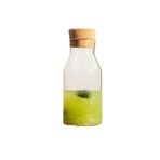 Su Sürahisi Borosilikat Su Sürahisi, Mantar Kavanozlu Soğuk Demlenmiş Çay Cam Şişe, Meyve ve Şarap Saklama Kabı, 800 ml/1200 ml Buz Çay Sürahisi (800 ml)
