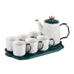 Su Sürahisi Ceramic cold kettle set water cup teapot set coffee set opening housewarming gift water set Su Sürahisi Cam