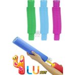 Su Tabancası Plaj Sahil Havuz Deniz Oyuncakları 3 Adet Pop Tubes Içeirisinde Dörtlü Set Oyuncak
