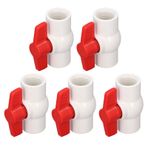 Su Temini Küresel Vana PVC Plastik Vidalı Anahtar Boru Hortum Boru Peyzaj Yağmurlama Sistemleri Için Hızlı Bağlantı Parçaları (20mm)