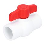 Su Vanası, PVC Boru Ek Parçaları T Saplı Yağmurlama Vanası PVC Boru Vanası, Kapatma Vanası Borusu, Geri Dönüşsüz Küresel Vana, Peyzaj, Sulama Için Pirinç Tesisat Bağlantısı,