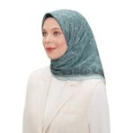 Su Yeşili Ebruli Aura Eşarp