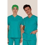 Su Yeşili Üst Scrubs Terrycotton Doktor Hemşire Forma - 42
