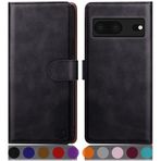 SUANPOT [Google Pixel 7 5G Kılıf için RFID Koruması PU Deri Cep Telefonu Kılıfı Deri Kılıf Pixel 7 Cep Telefonu Kılıfı için Ters Çevirmeli Kapak Deri Cüzdan Telefon Kılıfı (Siyah)