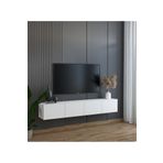 Suba Home Duvara Monte Modern Minimalist Beyaz Tv Ünitesi Mdf 160 cm