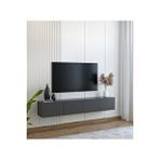subahome Duvara Monte Modern Minimalist Antrasit Tv Ünitesi Mdf 160 cm