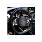 Subaru Impreza Uyumlu Dikmeli Direksiyon Kilifi Alkantara Karbon Mavi Yuzuklu