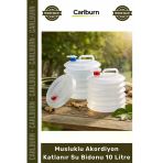 #Subidonu Kamp Karavan Piknik Dağcılık Araç Bagajı Musluklu Akordiyon Katlanır Su Bidonu 10 Litre